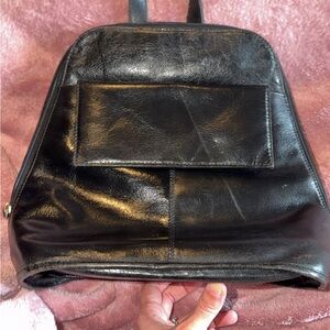 Vintage Wilsons Leather Black Backpack